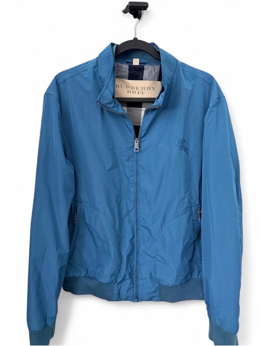 Burberry Brit Men's Blue Zip Bomber Jacket